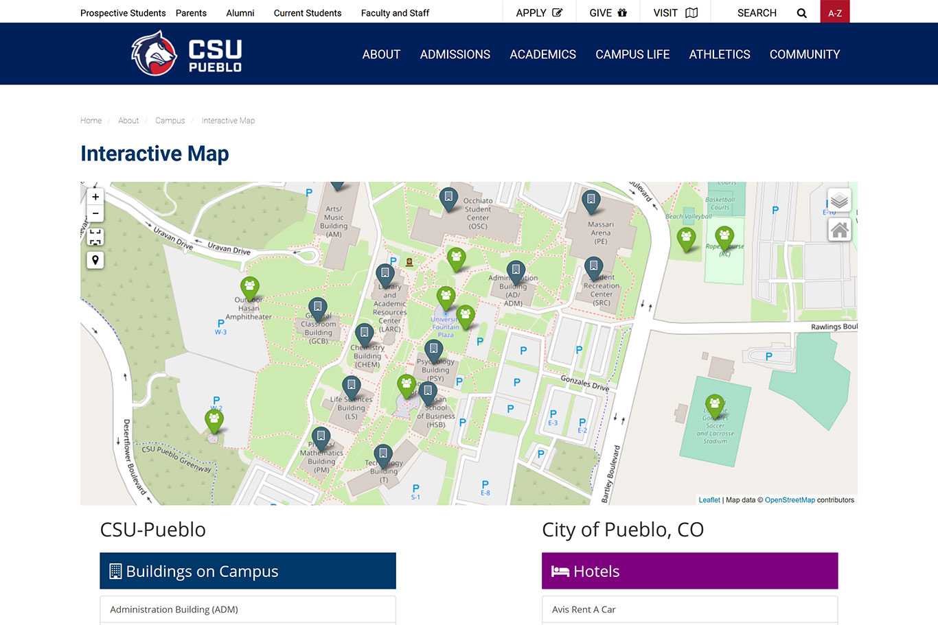 Interactive Campus Map